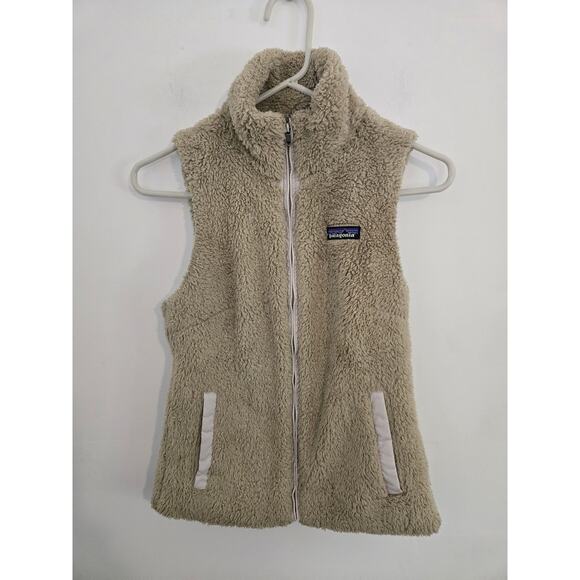 Patagonia Los Gatos Fleece Full-Zip Up Vest | Women's XS | Beige | STY25216. - Picture 1 of 4
